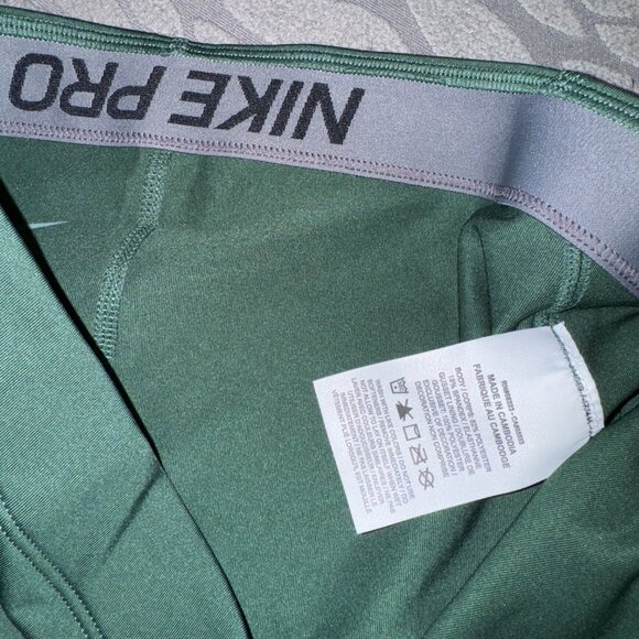Nike Pro WNBA Team Issue Compression 8” Shorts Green Womens CW4244-323 NEW - Picture 9 of 14